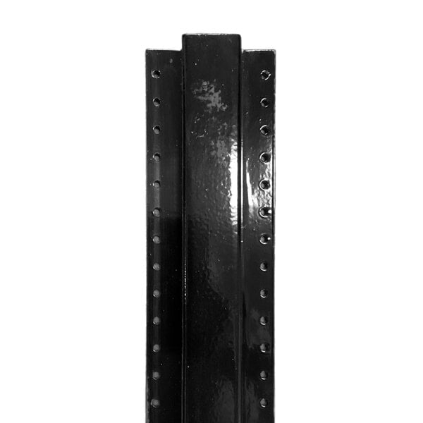 4 1/2'' X 1 1/2'' X 8' TRIDENT STEEL POST REPLACEMENT FOR WOOD FENCES (BLACK COATED)