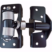 2" ORNAMENTAL IRON/CEDAR HINGE - BLACK - WRAP AROUND - WITH SPRINGS
