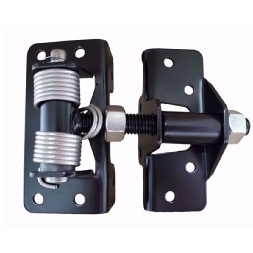 2" ORNAMENTAL IRON/CEDAR HINGE - BLACK - WRAP AROUND - WITH SPRINGS