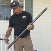 Single Hole Plated Post for Railing