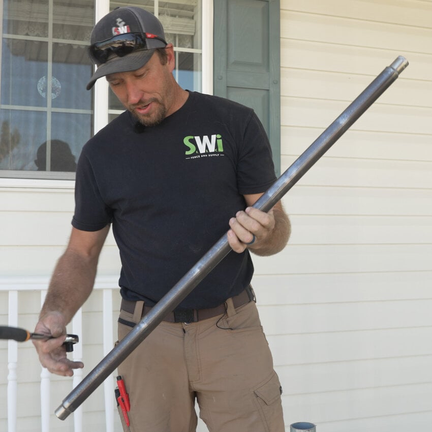 Single Hole Plated Post for Railing