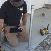 Single Hole Plated Post for Railing