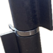 WELD ON GATE HINGE SET FOR FARM & CHAIN LINK GATES (2 HINGES)