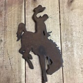 SWI Rustic Wyoming Bucking Horse Ground Stake
