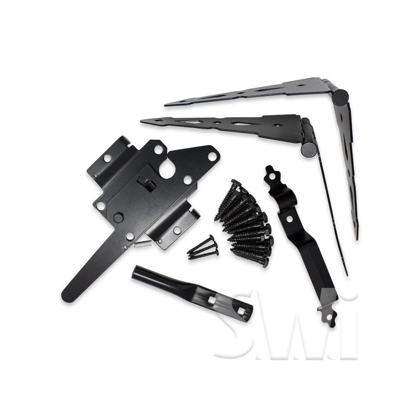 WESTERN GATE HARDWARE SET BLACK - WALK