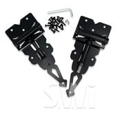 2" T-HINGE - WRAP AROUND SELF CLOSING - BLACK