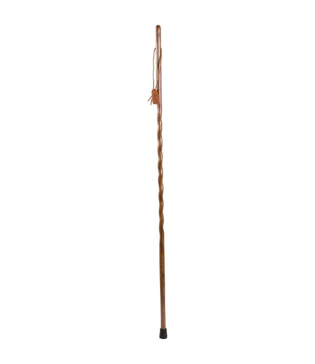 Brazos 55 Twisted Oak Backpacker Walking Stick Brown