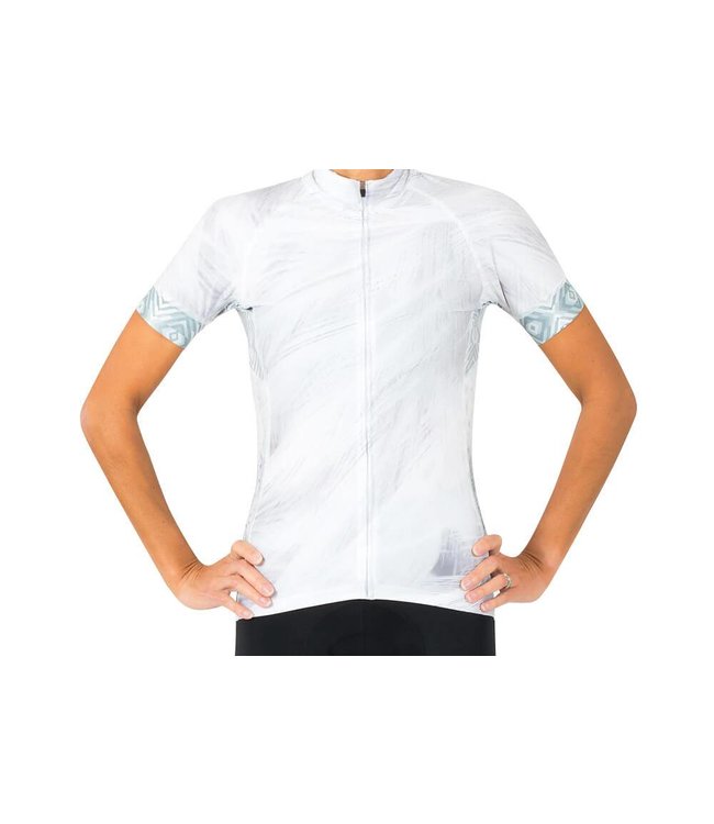 Shebeast Divine Ladys Bicycle Jersey Plume White