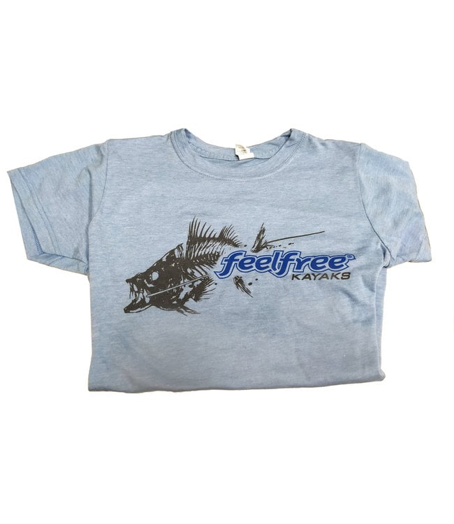 Feel Free Bonefish Logo T-shirt Womens Light Blue