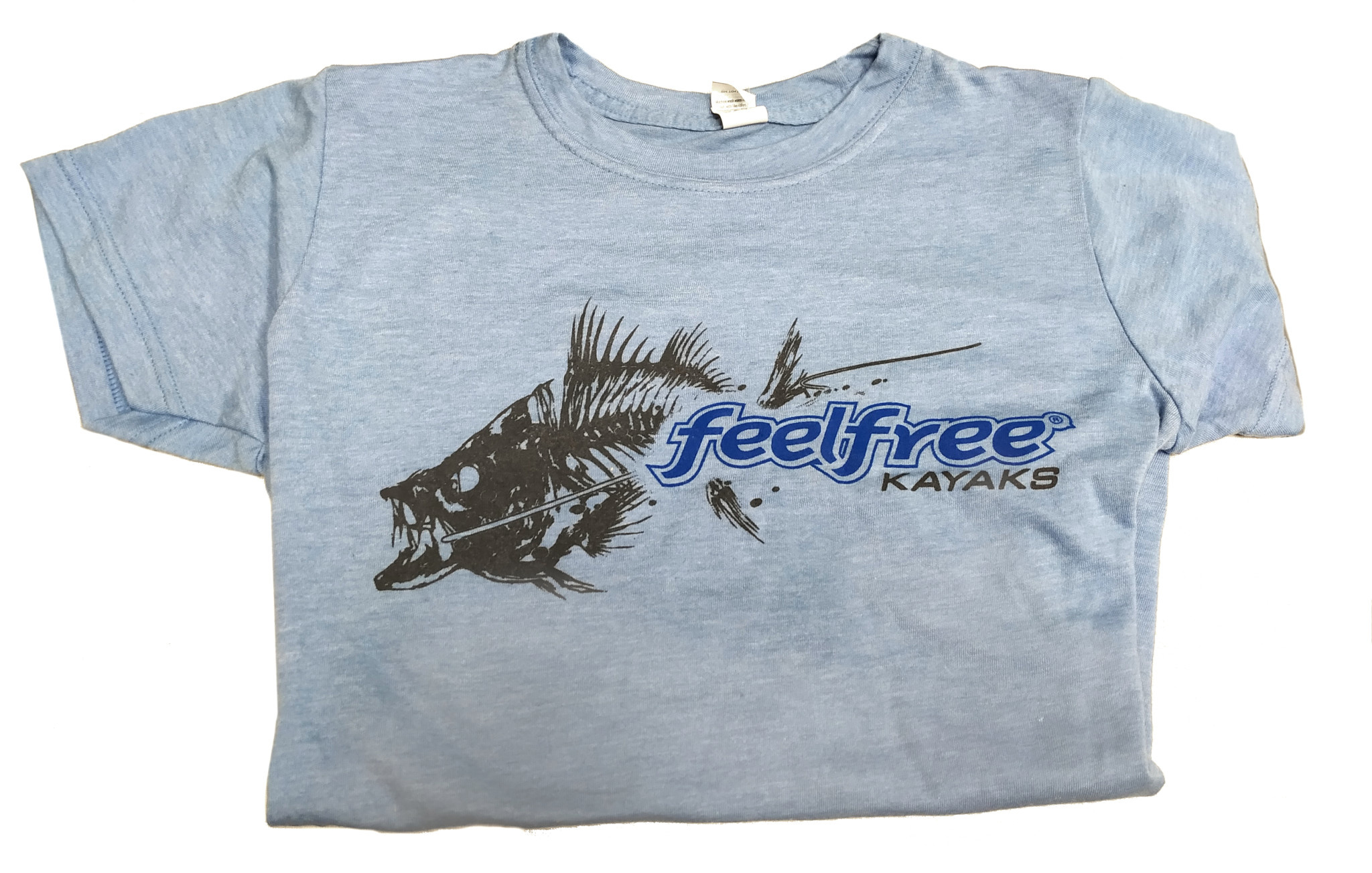 Feelfree Kayaks Feel Free Bonefish Logo T-Shirt Womens Light Blue