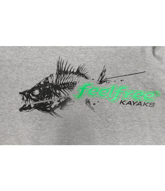 Feel Free Bonefish Hoodie Sweatshirt Grey