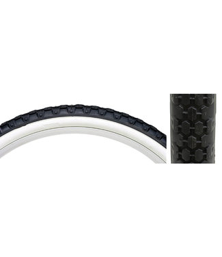 Sunlite Tire 26x2.125 Black/White Wall Cruiser Wire Bead