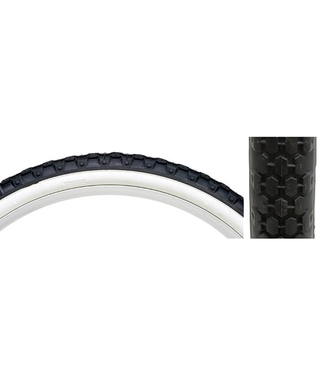 Tire Sunlite 26x2.125 Black/White Wall Cruiser Wire Bead