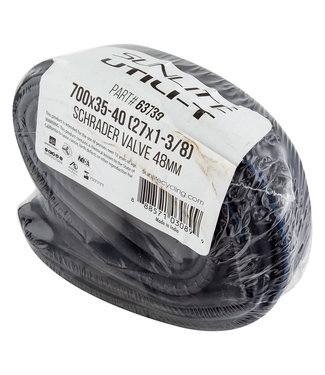 Sunlite Fahrradschlauch 700x40-45 – Mit 32 Mm Schrader-Ventil, 1 Stück, Schwarz