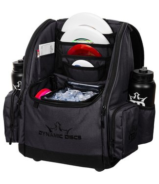 Dynamic Discs Commander Cooler Backpack Disc Golf Bag Heather Charcoal