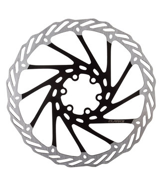 Clarks CL Disc Brake Rotor 180 Black/Silver 6 Bolt