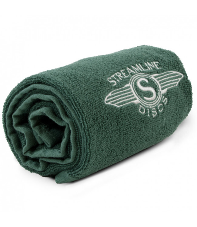 Streamline Discs Accessories Tri-fold Towels (green / Streamline Wings Logo)