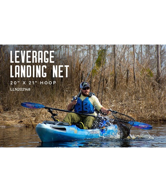 YakAttack Leverage Landing Net 12x20'' Hoop With Foam Extension