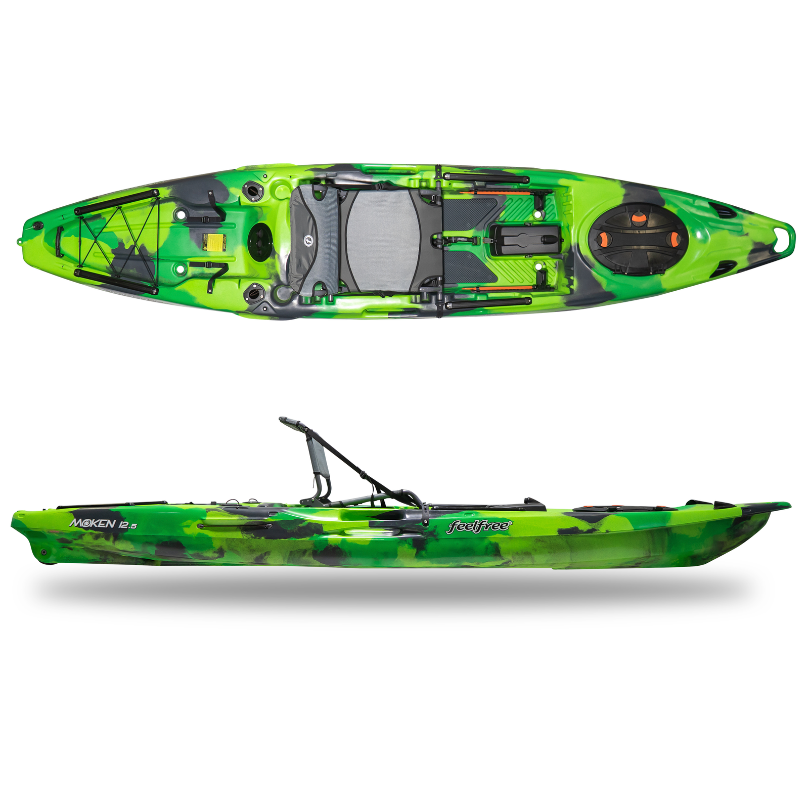 Feelfree moken 12 5 v2 fishing kayak battlefield outdoors