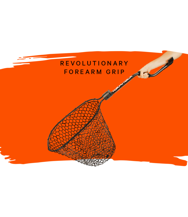 YakAttack Leverage Landing Net 12 X 20 Hoop 49 Inch Overall Length