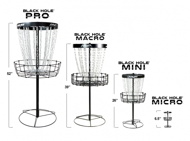MVP Black Hole Macro Disc Golf Basket Battlefield Outdoors