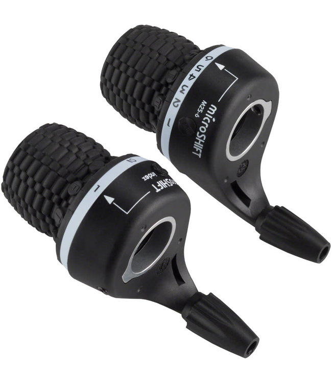 microSHIFT MS25 Twist Shifter Set - 3 x 6 Speed