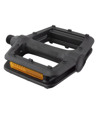Pure Cycles Pure Cycles Nylon Platform Bicycle Pedals 9/16 Blk