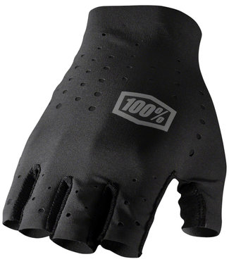 100% 100% Sling Gloves - Black, Short Finger, Men's