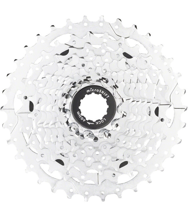 microSHIFT H110 Cassette - 11 Speed, 11-34T, Silver, Chrome Plated