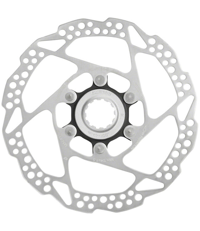 Shimano Deore Sm-Rt54-S Disc Brake Rotor - 160mm Center Lock For Resin Pads Only External Lockring Silver