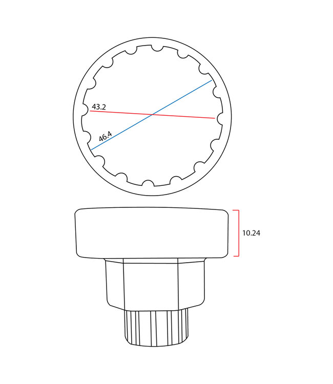 Lezyne External BB and Cassette Lockring Tool Combo