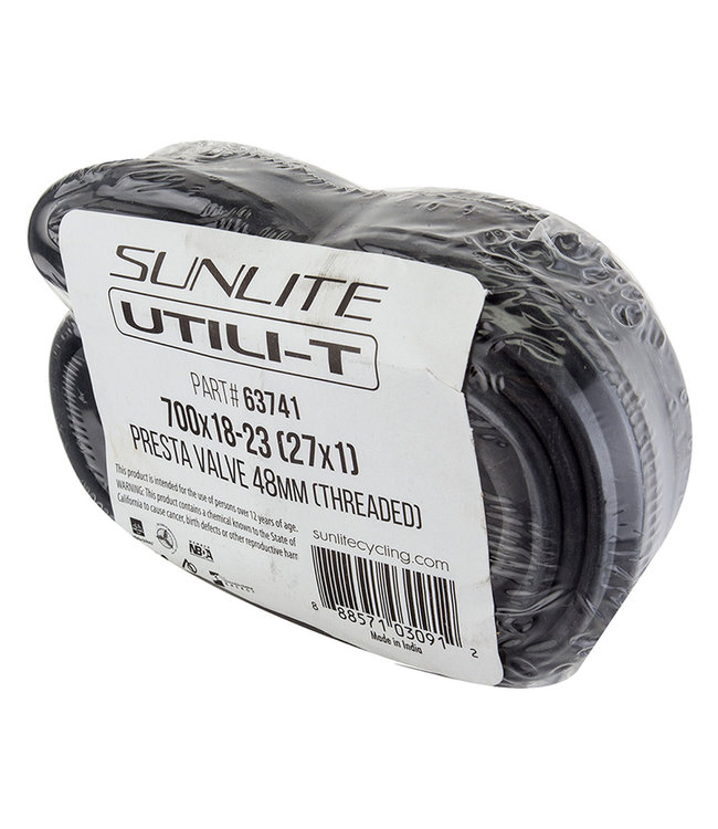 Sunlite Bicycle Tube 700x18-23 Presta 48mm Bulk Packaging