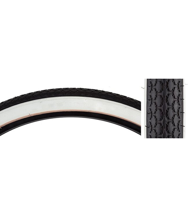 Sunlite Bicycle Tires 26x1-3/4 S7 White Wall Street K75 Works on Schwinn