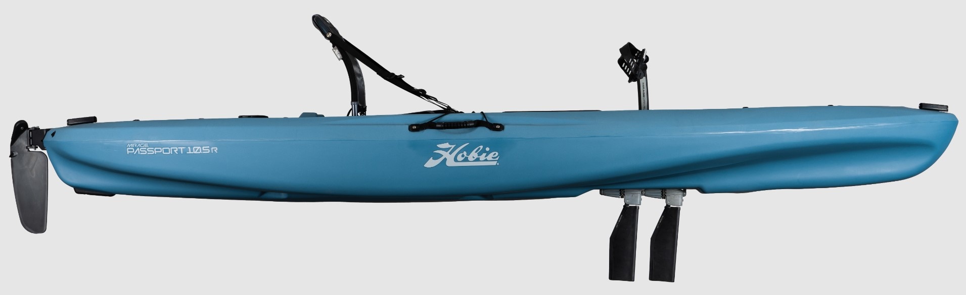 Hobie Passport 10.5 Mirage Drive with Kick Up Fins Kayak Battlefield