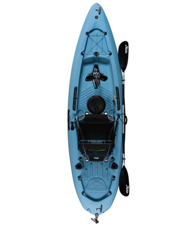 Hobie Passport 10.5 Mirage Drive with Kick Up Fins Kayak Battlefield