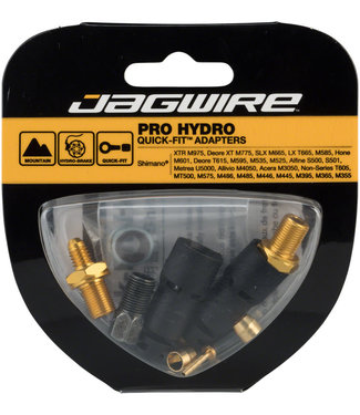 Jagwire Pro Disc Brake Hydraulic Hose Quick-Fit Adapters for Shimano XTR Deore XT SLX LX Hone Deore Alfine Metrea Alivio and Acera