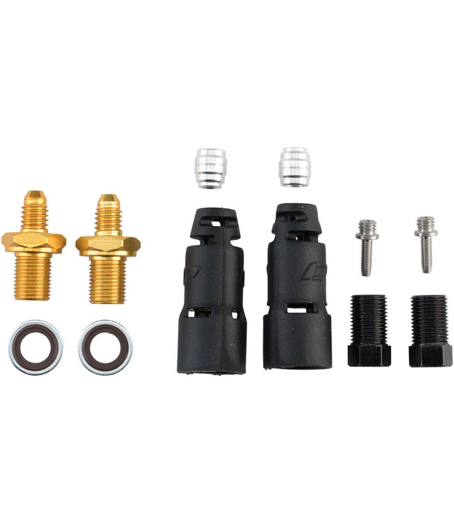 Jagwire Pro Disc Brake Hydraulic Hose Quick-Fit Adapters for Shimano XTR Deore XT SLX LX Hone Deore Alfine Metrea Alivio and Acera