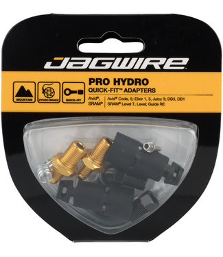 Jagwire Pro Quick-Fit Adapters for Hydraulic Hose - Fits Guide and Level and Avid Code DB Elixir and Juicy