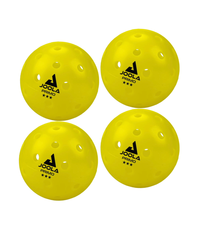 Joola 3 Star Primo Tournament Hybrid Pickleballs 4 Pack
