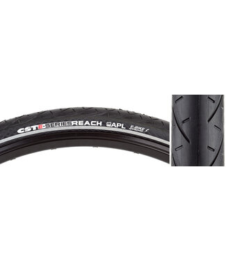 CST PREMIUM CST E-Series Reach Hybrid Bicycle Tire 700x40 Wire Bead Black