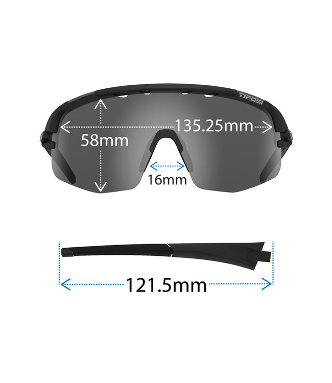 Tifosi Sledge  Lite Sunglasses - Cookies and Cream w/ Interchangeable Lense