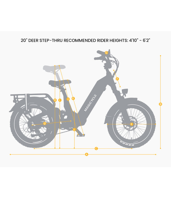 Magicycle Deer Step Through 20" Wheel Full Suspension E-Bike