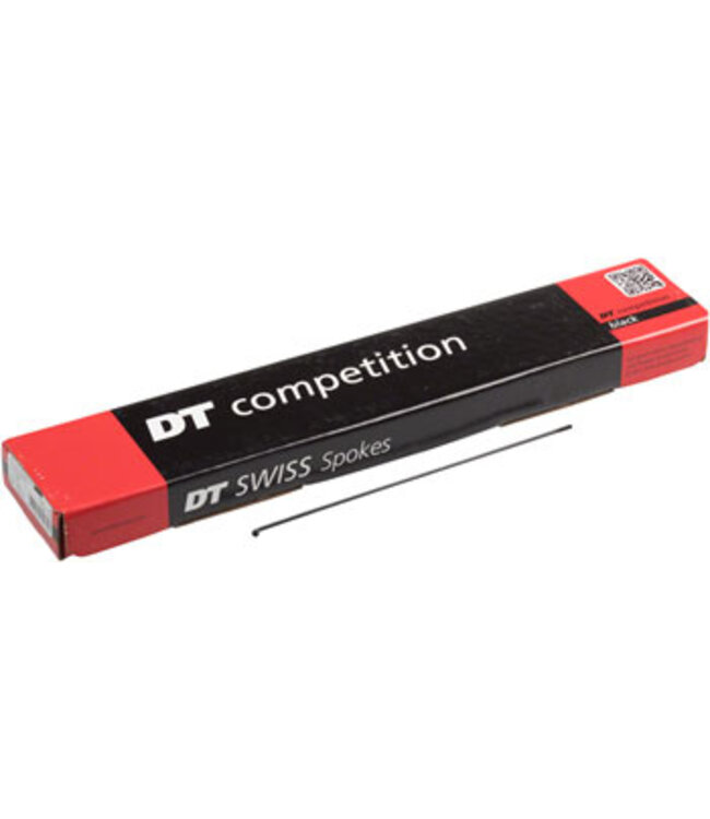 DT Swiss Competition Spoke: 2.0/1.8/2.0mm, 285mm, J-bend, Black, Box of 100