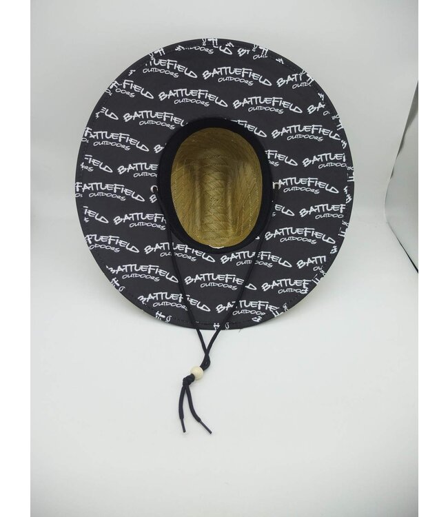 Battlefield Outdoors Official Logo Fishing Lifeguard Straw Hat