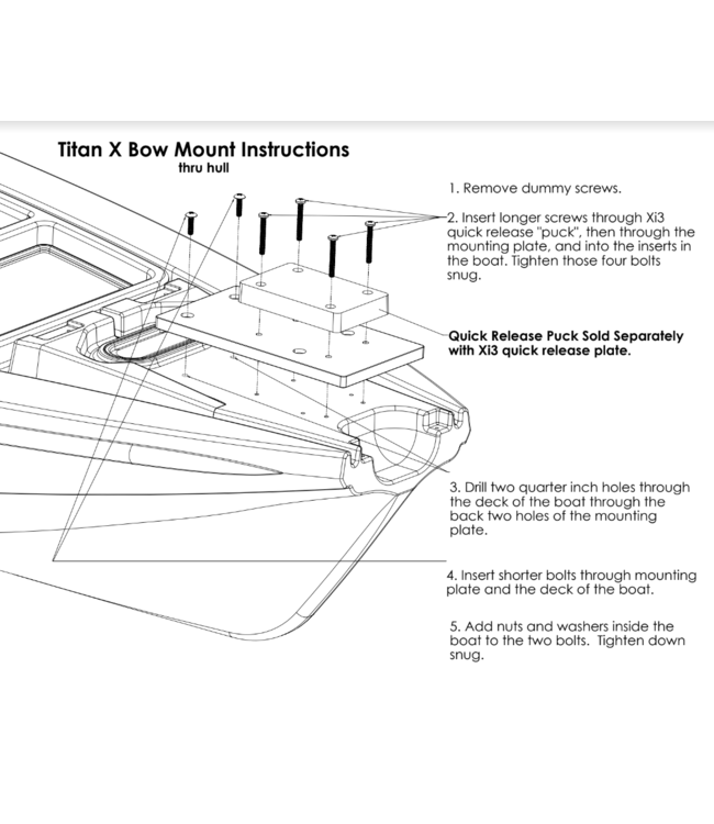Native Watercraft Titan X Bow Motor Mount