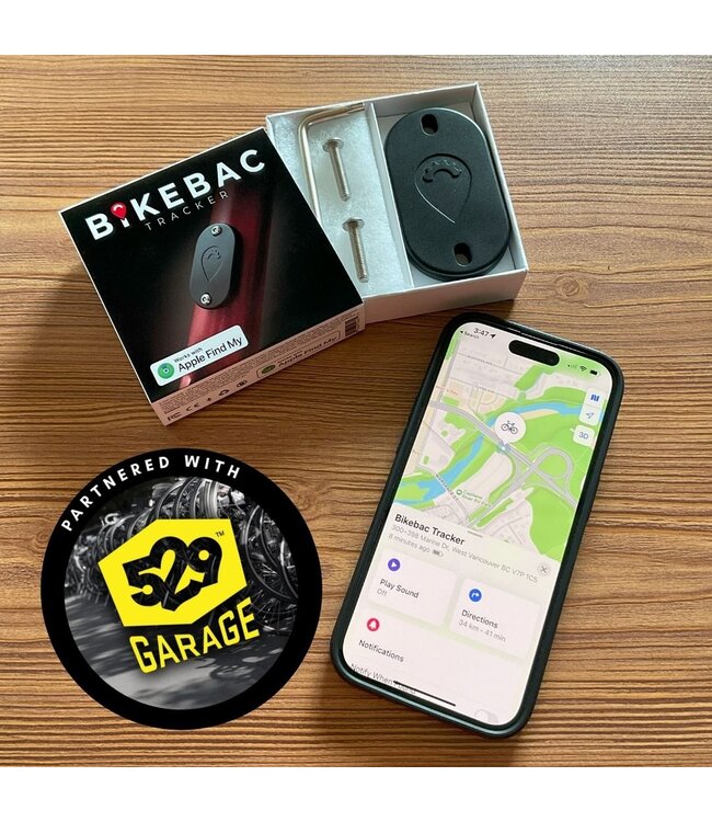 BikeBac Apple Find My Enabled Bicycle Tracker