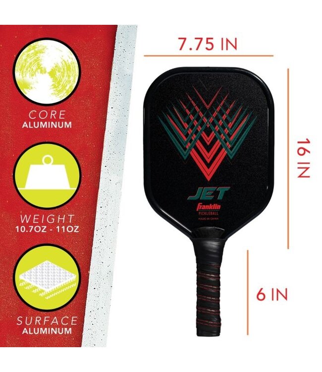 Franklin Jet 2 Player Aluminum Pickleball Paddle Set