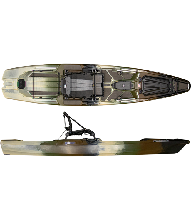 Bonafide SS127 Ultimate Sitontop Fishing Kayak Battlefield Outdoors