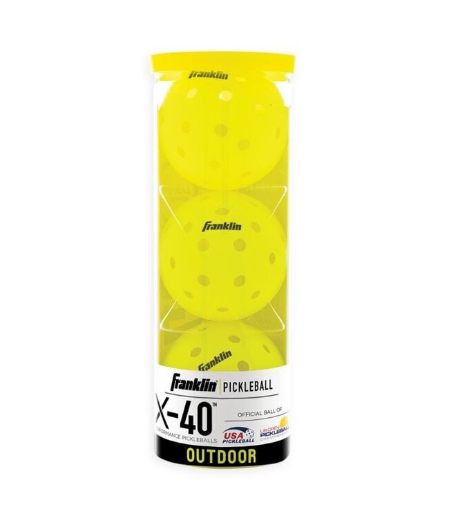 FranklinSport X40 Outdoor Pickleballs Pack Of 3