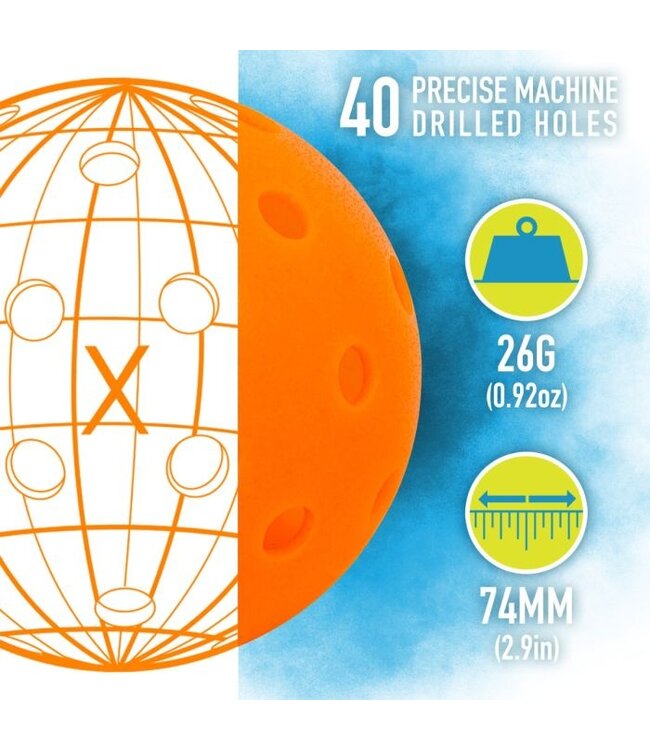 FranklinSport X40 Outdoor Pickleballs Pack Of 3
